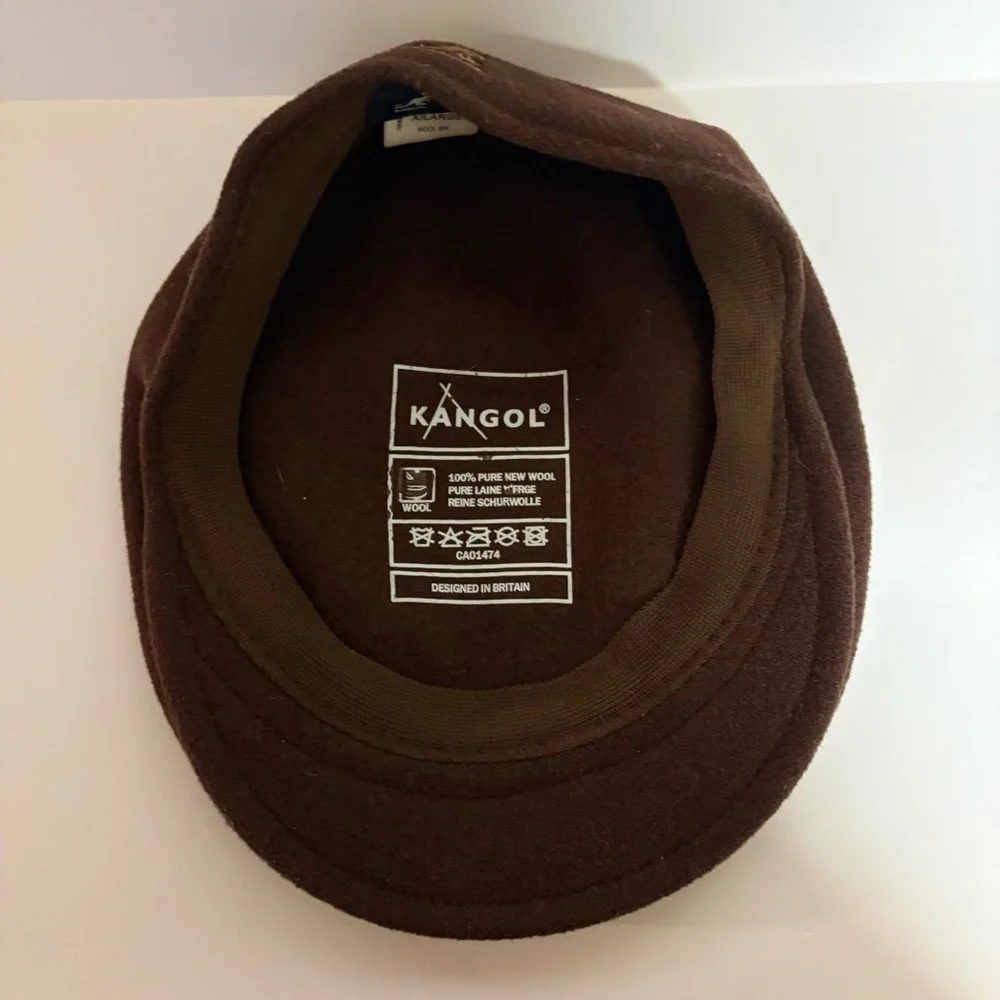 Brown wool Kangol hat - Picture 4 of 8